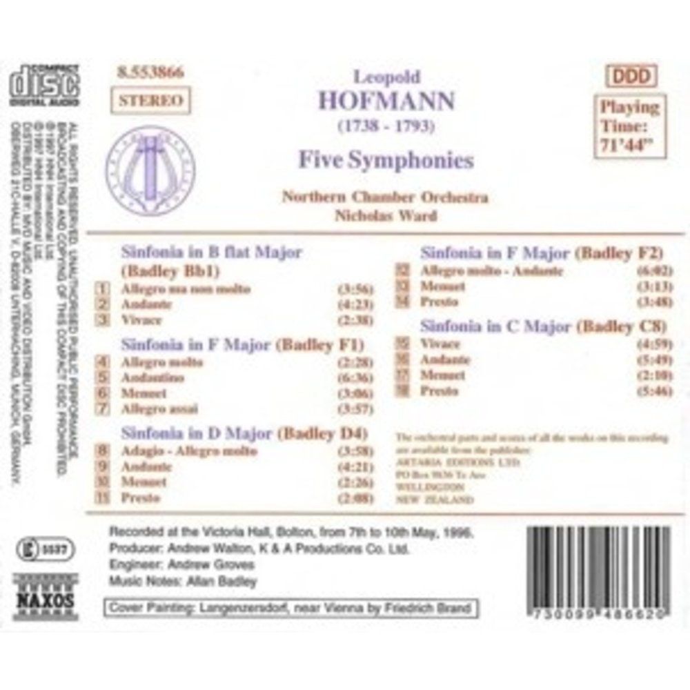 Naxos Hofmann: Five Symphonies
