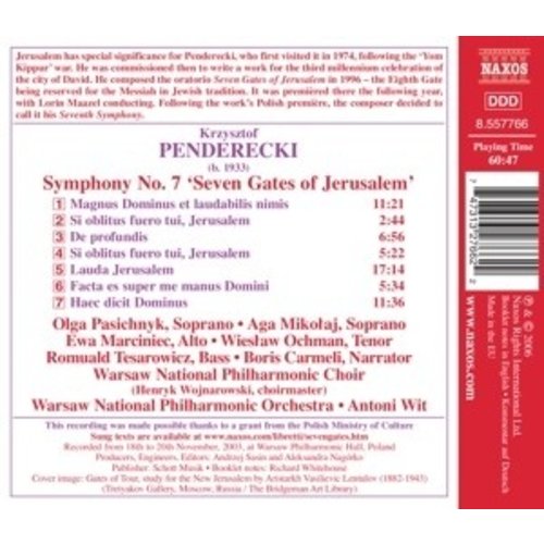 Naxos Penderecki:seven Gates Of Jeru