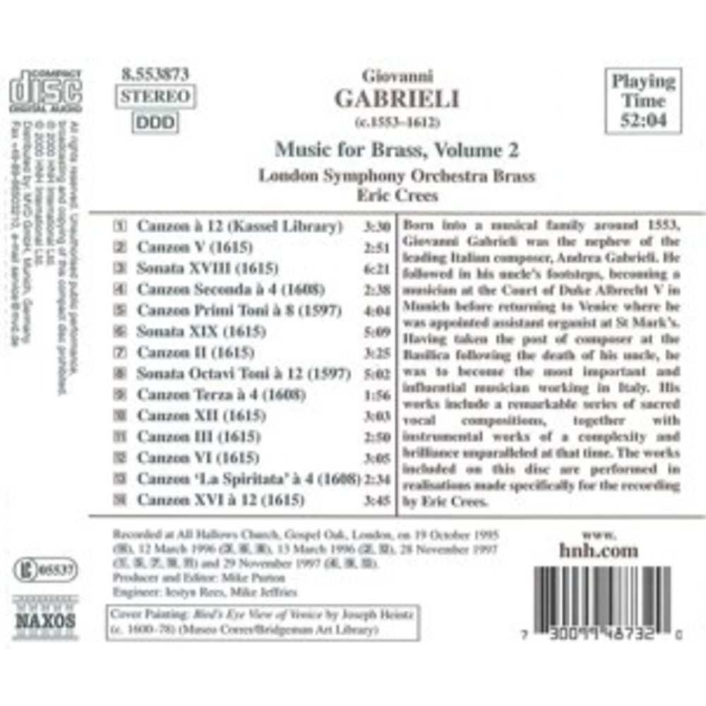 Naxos Gabrieli:music For Brass Vol.2