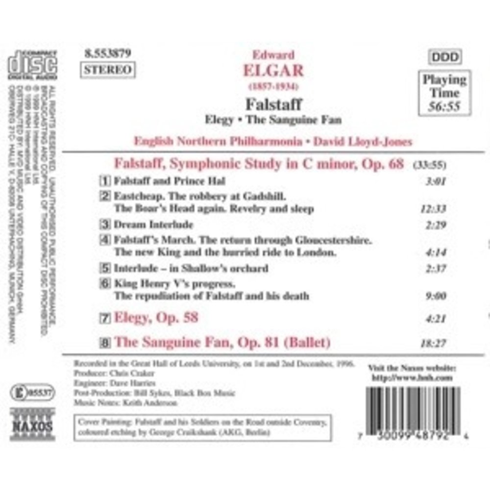 Naxos Elgar:falstaff.elegy.the Sagui