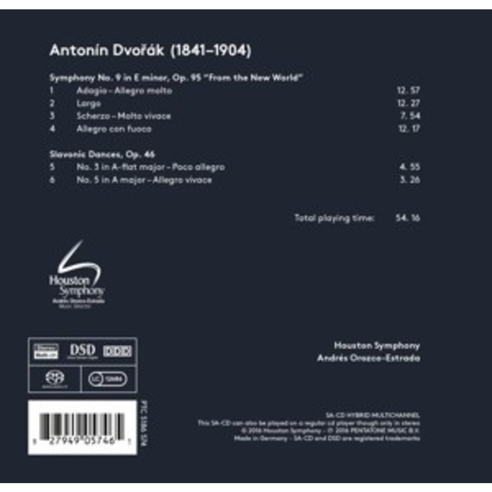 Pentatone Dvorak: Symphony No.9 From The New World/2 Slavonic Dances