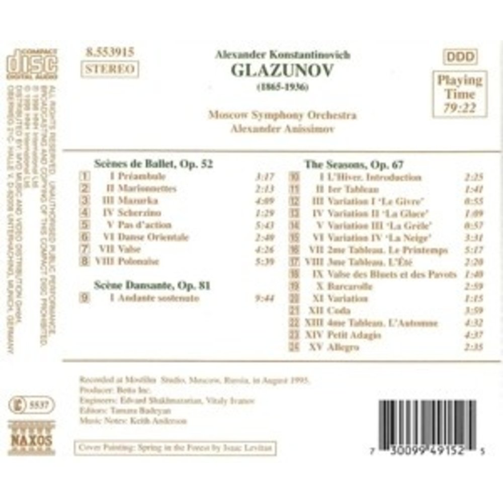 Naxos Glazunov: The Seasons.scenes