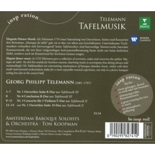 Erato Disques Tafelmusik - Best Of Telemann