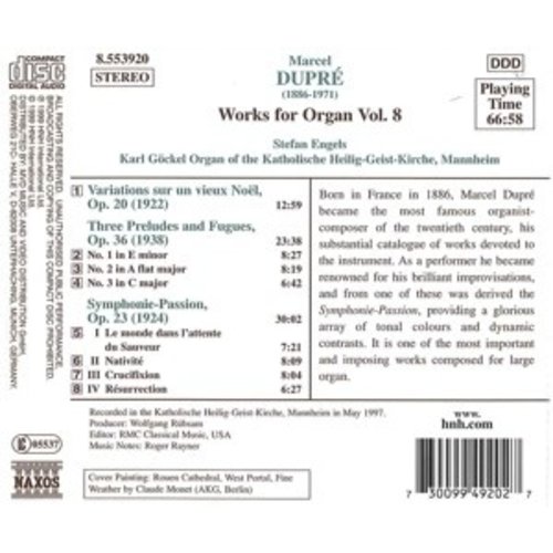 Naxos Dupre: Works For Organ Vol.8