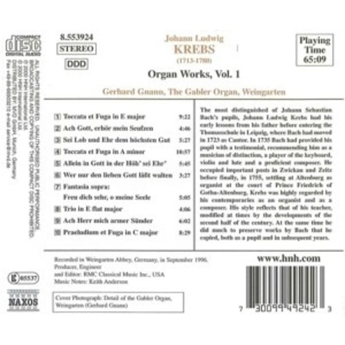 Naxos Krebs: Organ Works,Vol.1