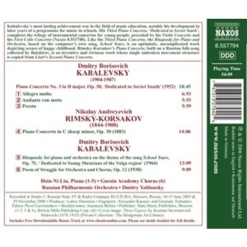 Naxos Kabalevsky/Rimsky-Korsakov