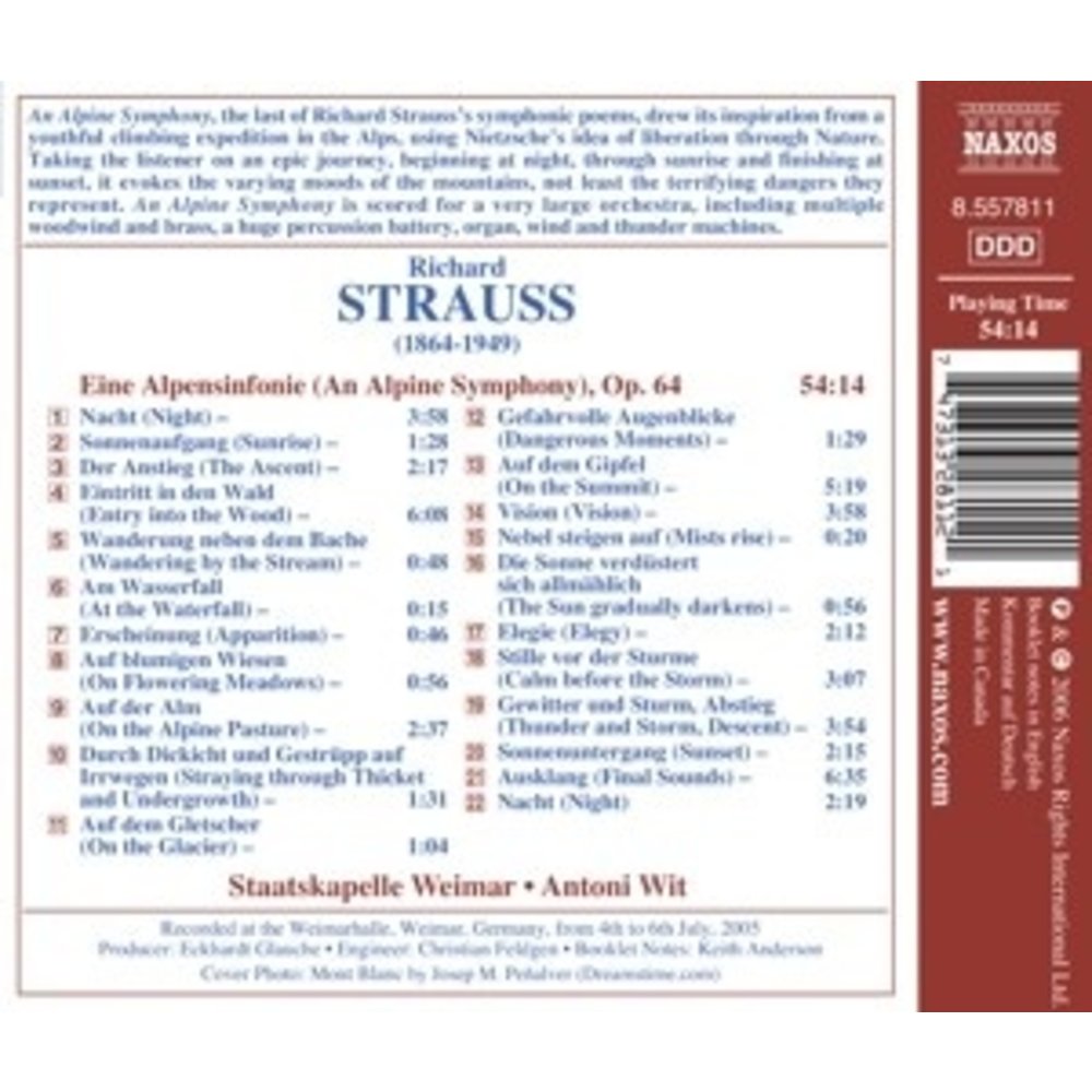 Naxos Strauss: An Alpine Symphony