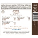 Naxos Vanhal: Violin Concertos In G