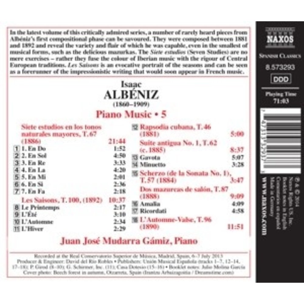 Naxos Piano Music Vol 5: Rapsodia Cubana, T.46, Scherzo