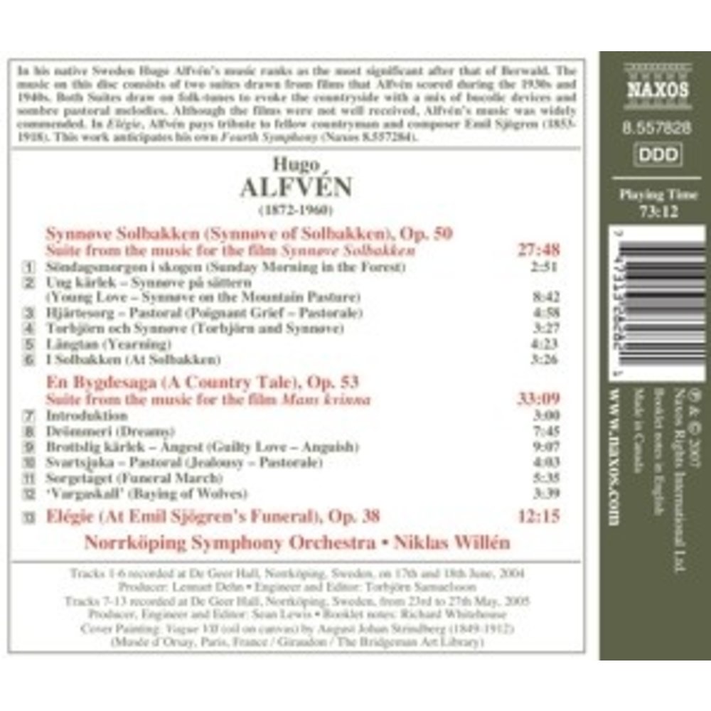 Naxos Alfven Hugo:synnove Solbakken/