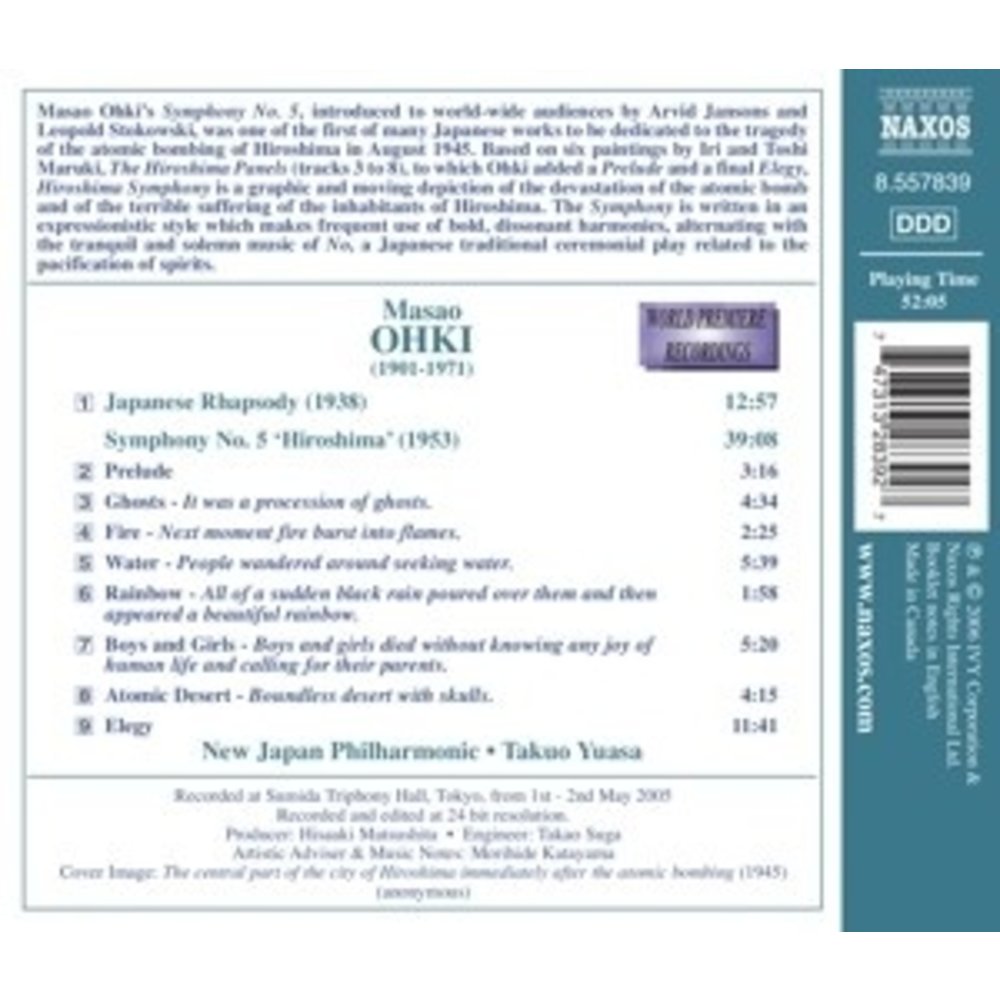 Naxos Ohki: Japanese Rhapsody / Symp