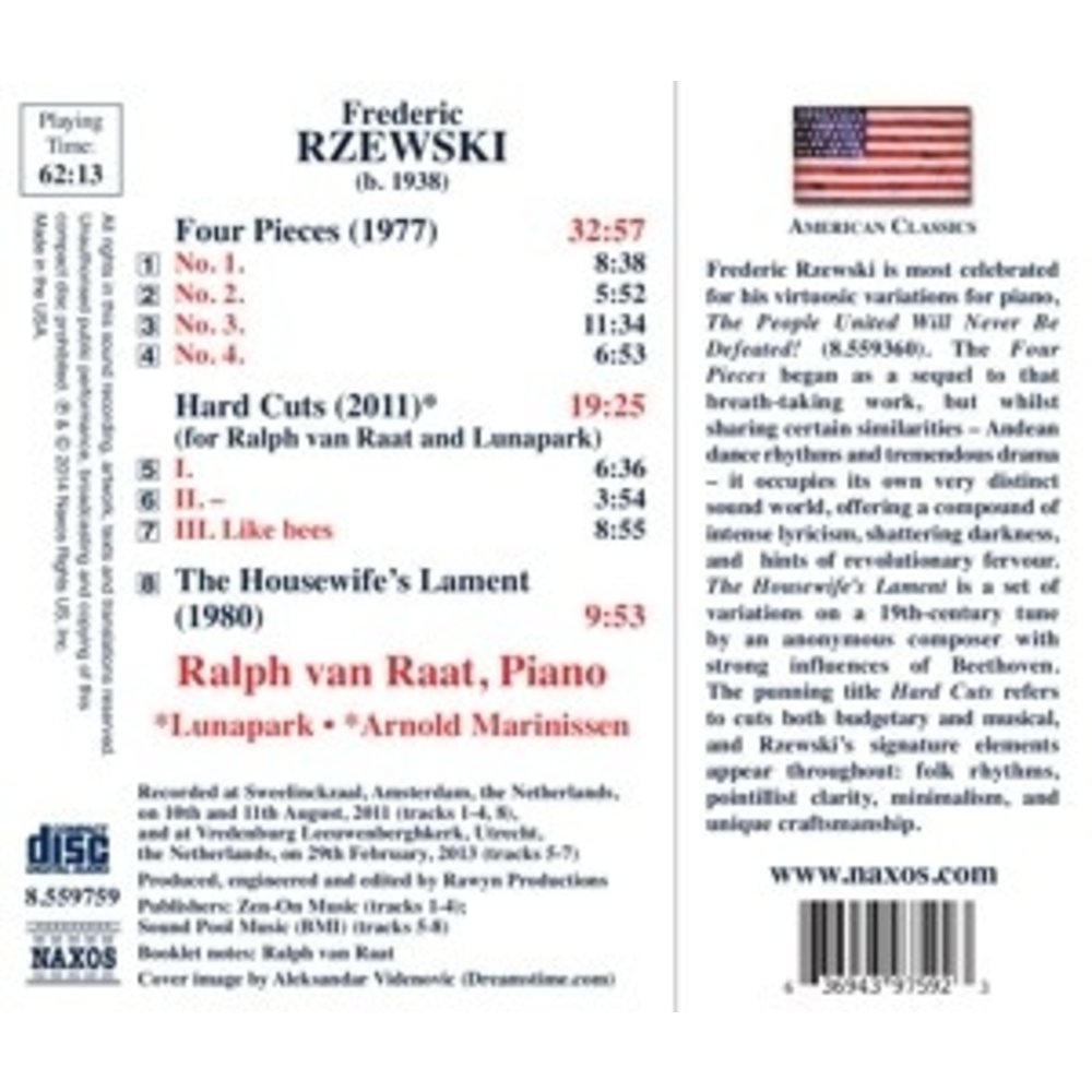Naxos Four Pieces For Piano, Hard Cuts, The Housewife's