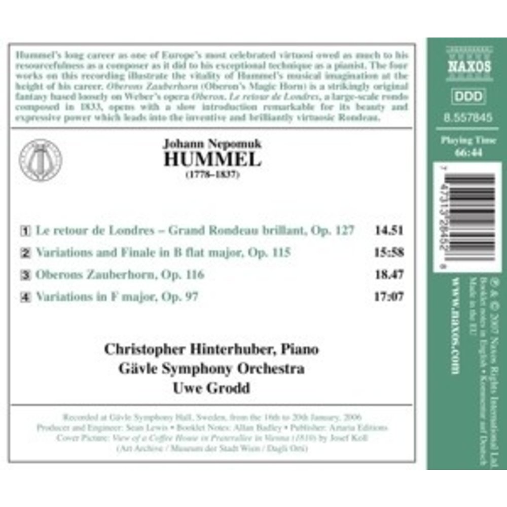 Naxos Hummel: Oberon S Magic Horn