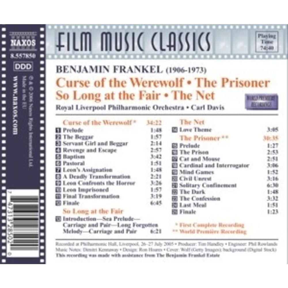 Naxos Frankel: Curse Of The Werewolf