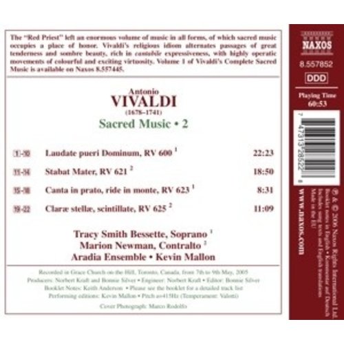 Naxos Vivaldi: Sacred Music, Vol. 2