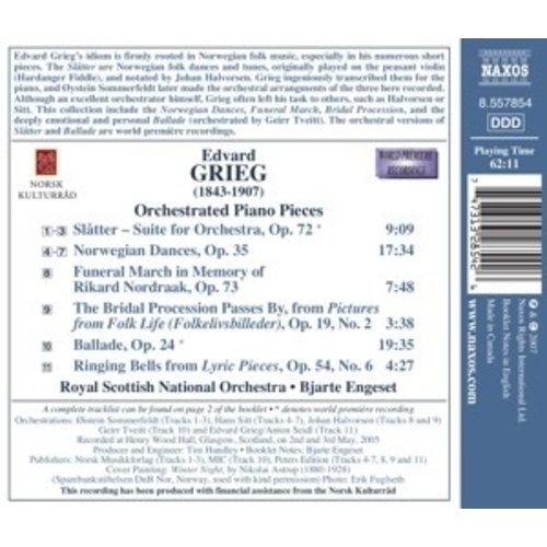 Naxos Grieg: Orchestral Music, Vol. 2