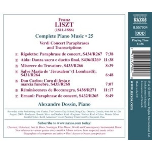 Naxos Liszt: Complete Piano Music 25