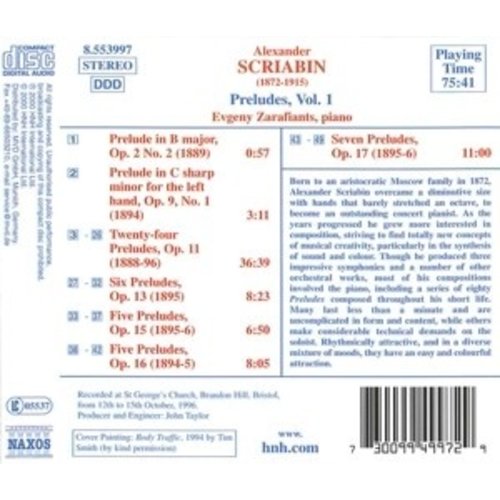 Naxos Scriabin: Preludes Vol.1