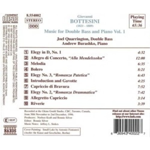 Naxos Bottesini:music For Double Bas