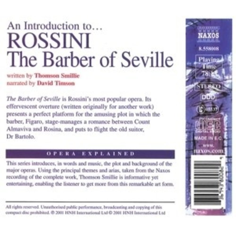 Naxos Rossini: The Barber Of Seville