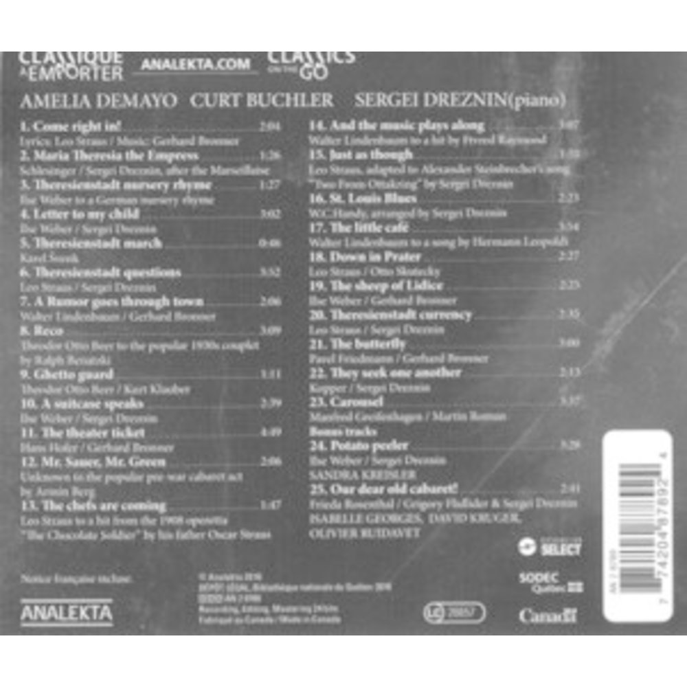 Kamp-Songs And Satire From Theresienstad