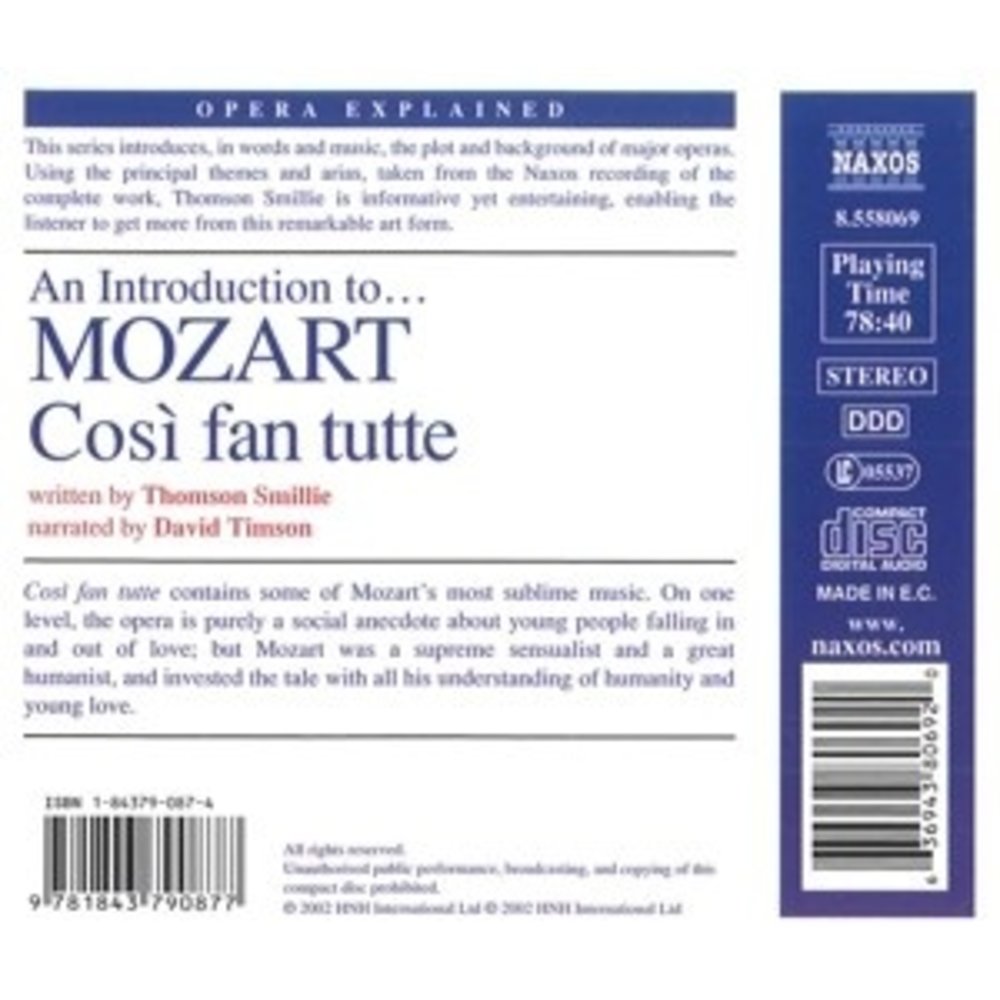 Naxos Mozart Cosi Fan Tutte