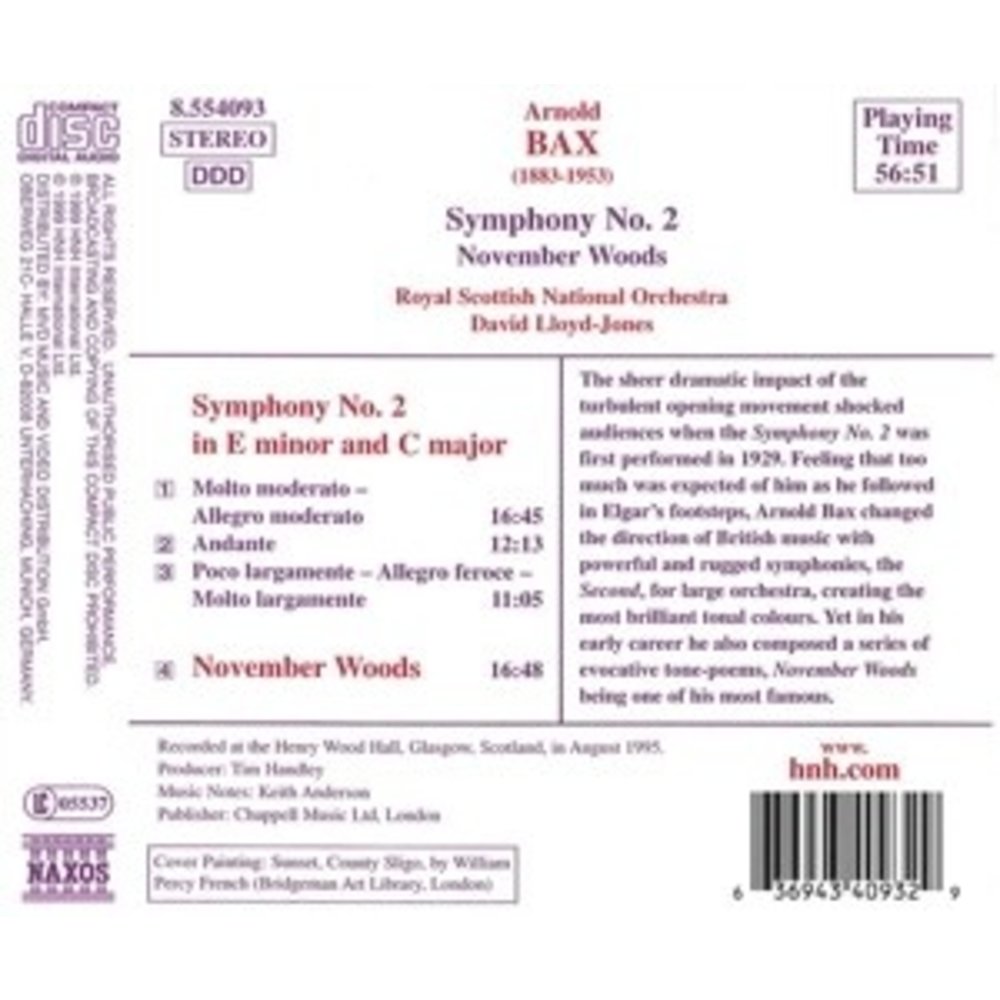 Naxos Bax: Sym.no.2.November Woods