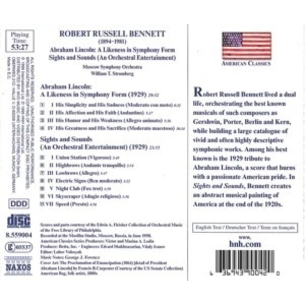 Naxos Bennett:abraham Lincoln.sights