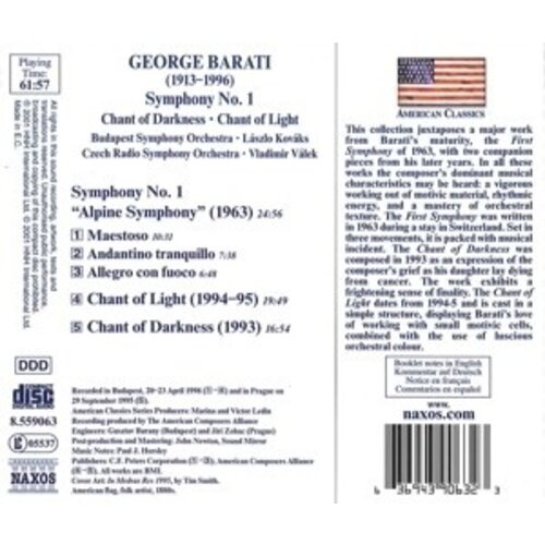 Naxos Barati:sym.no.1.Chant Of Darkn