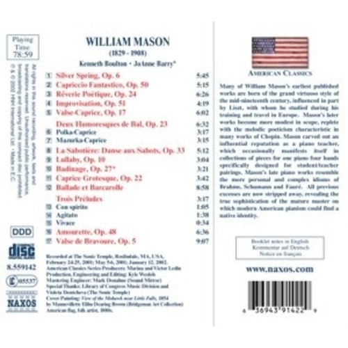 Naxos Mason William: Piano Music