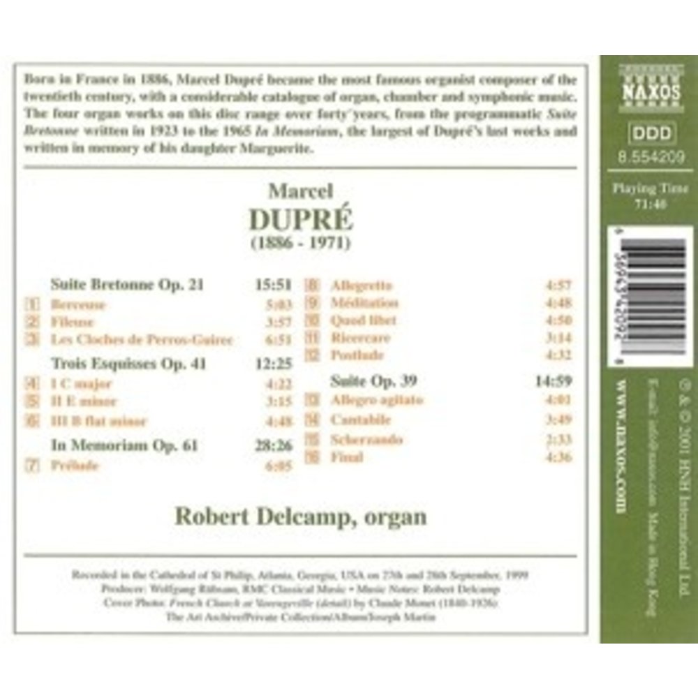 Naxos Dupre: Works For Organ Vol.12