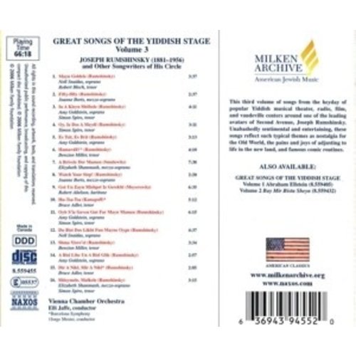 Naxos Great Songs O.t.yiddish Stage,V.3