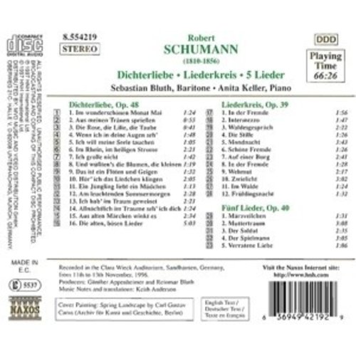 Naxos Schumann:dichterliebe.liederkr