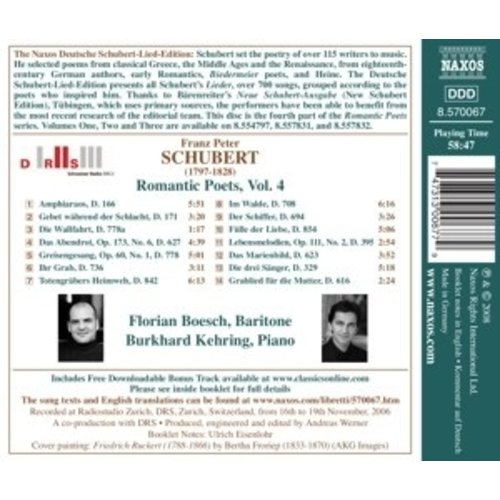 Naxos Schubert: Romantic Poets Vol. 4