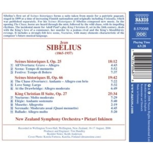 Naxos Sibelius: Scenes Historiques