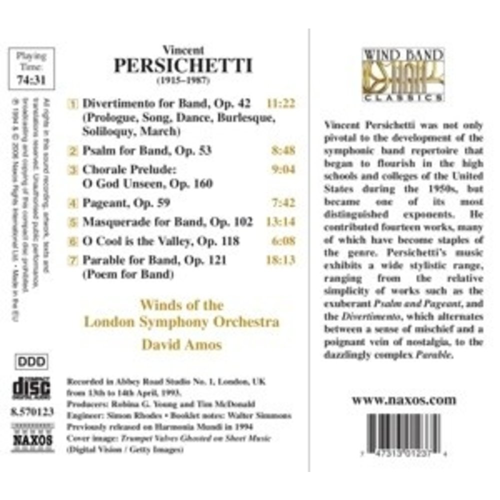 Naxos Persichetti: Divertimento / Ma