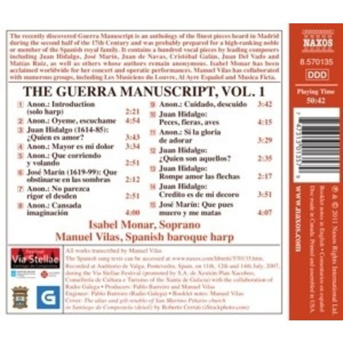 Naxos The Guerra Manuscript Vol.1