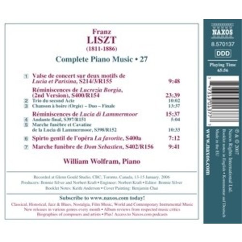 Naxos Liszt: Piano Music V.27