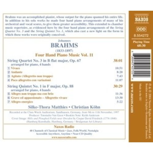 Naxos Brahms:four Hand Piano Music11