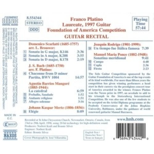 Naxos Platino Franco: Guitar Recital