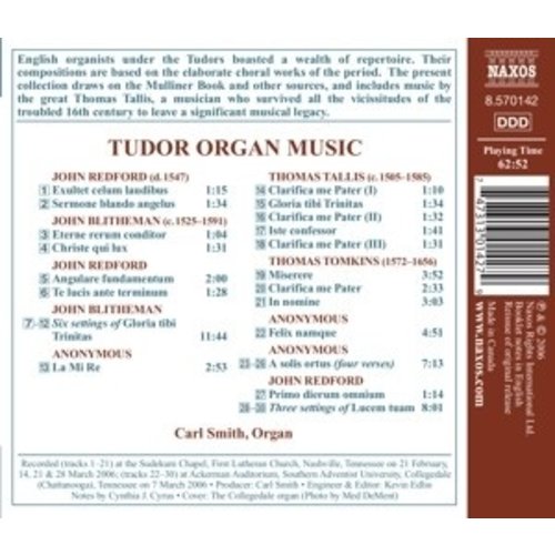 Naxos Tudor Organ Music