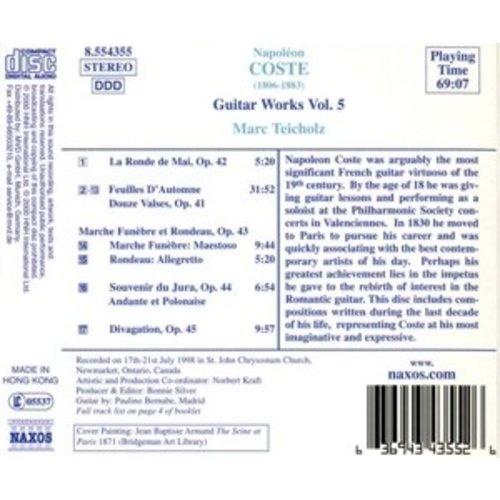 Naxos Coste: Guitar Works Opp.41-45