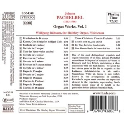 Naxos Pachelbel: Organ Works,Vol.1