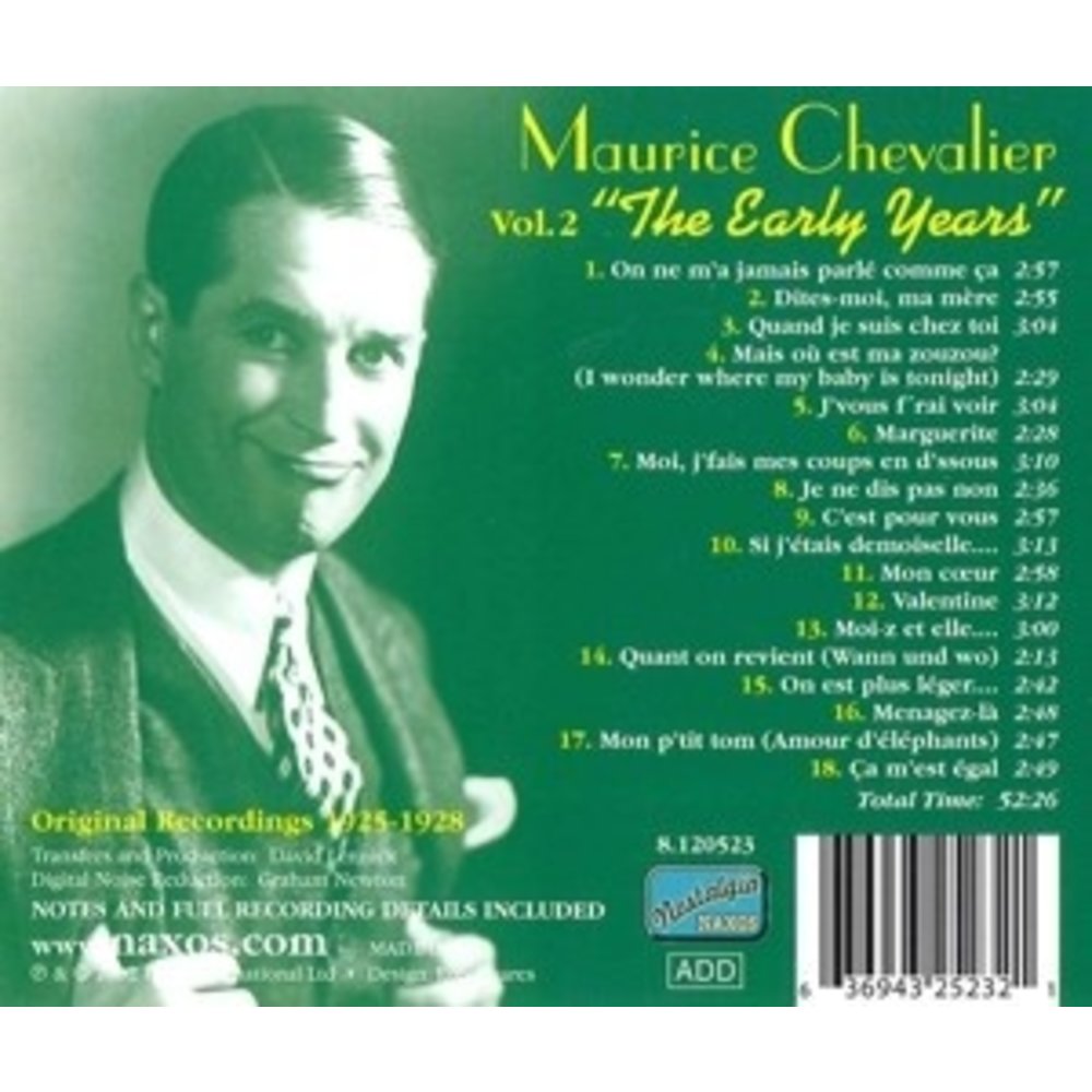 Naxos Chevalier:the Early Years