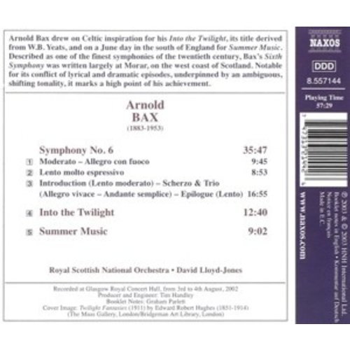 Naxos Bax: Sym.no.6Into The Twilight