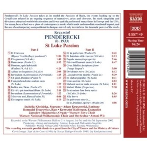 Naxos Penderecki: St Luke Passion