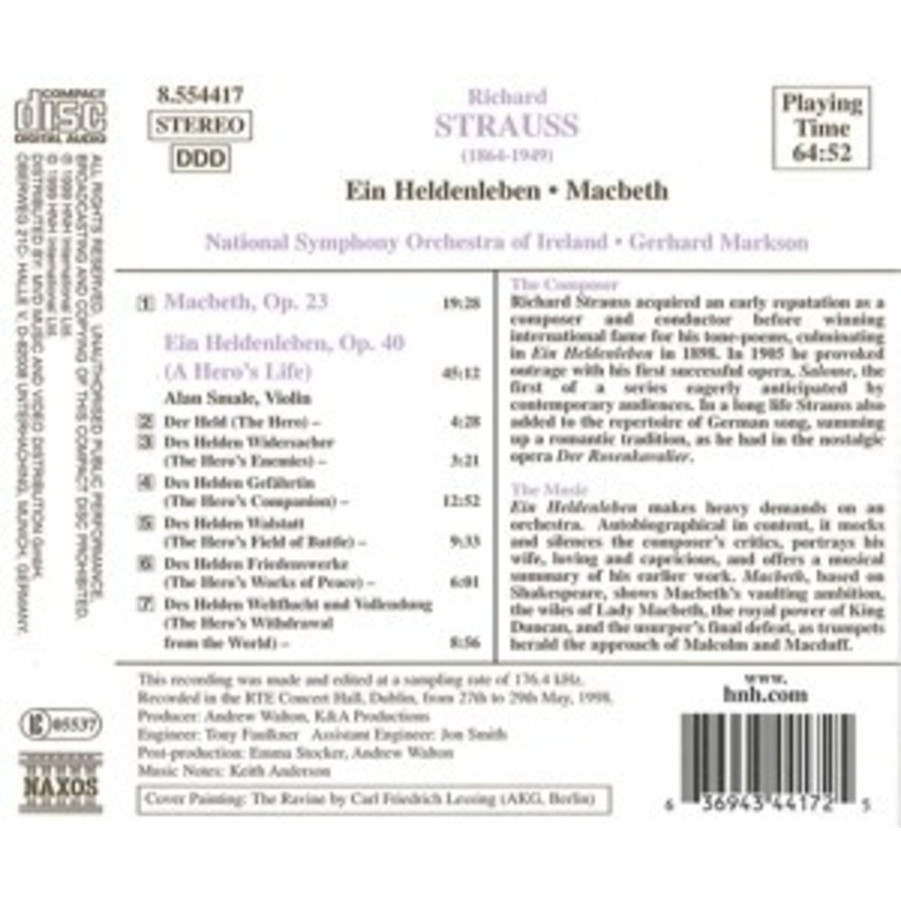 Naxos Strauss:ein Heldenleben.macbet