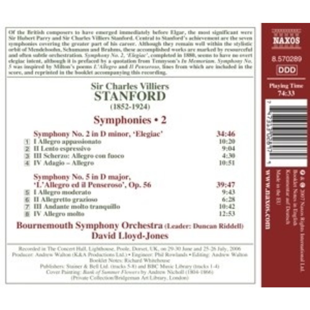 Naxos Stanford Symphonies 2+5