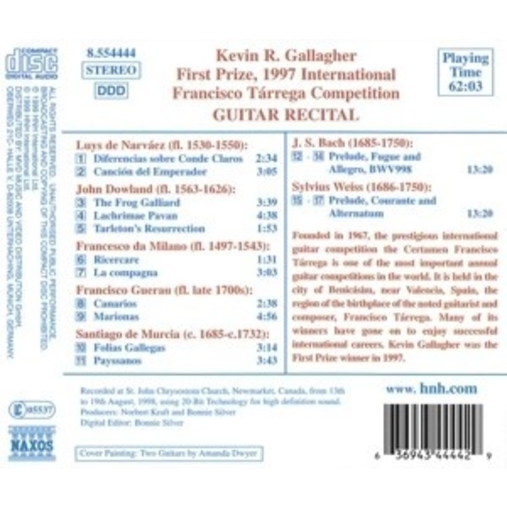 Naxos Gallagher: Guitar Recital