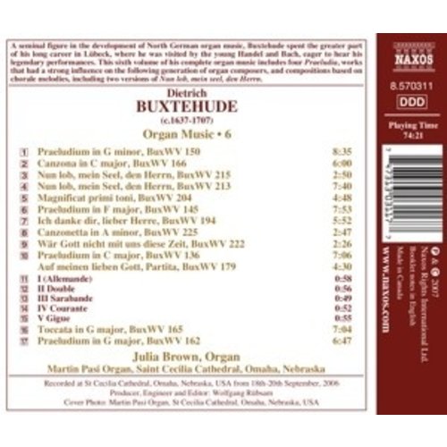 Naxos Buxtehude: Organ Music, Vol. 6